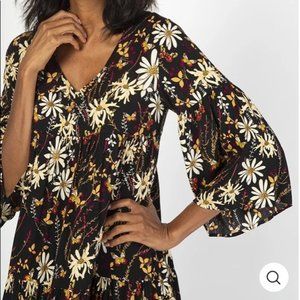 Natural Life Charlotte Floral Midi Dress M
